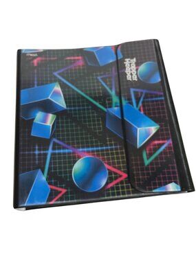 Mead Trapper Keeper Binder Retro Geometric Design 3-Ring Organizer